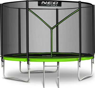 Produktbild von Neo-Sport 183 cm (6 Fuß) Gartentrampolin mit Außennetz und Leiter