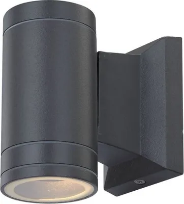 Produktbild von Globo Lighting Außenleuchte Aluminium Druckguss grau, Glas klar, Richtung Lichtschein: abwärts, IP44, BxH: 65x128mm, AL: 108mm, inkl. 1x GU10 LED 4.5W 230V, 355lm Source, 340lm Output, 3000K
