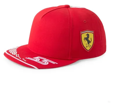 Zdjęcie produktu dla PUMA - Scuderia Ferrari - Carlos Sainz - Czapka z płaskim daszkiem - OSFA - Czerwony