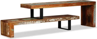 Produktbild von TV-Schrank Altholz Massiv 112 x 30 x 40 cm mit 2 Ablagen