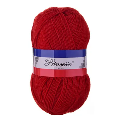 Produktbild von 10x50g Strickgarn Princesse Strick-Wolle Klassikgarn Handstrickgarn Häkelgarn Farbwahl, Farbe:085 rot
