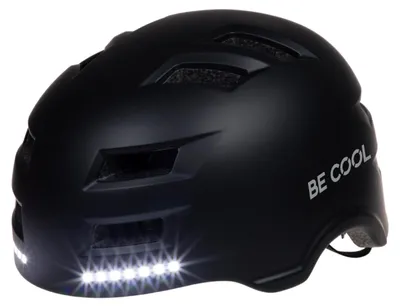 Sicherheitshelm mit LED-Beleuchtung, schwarz, L