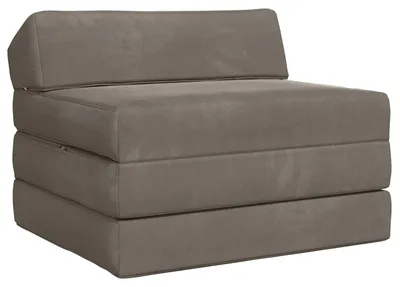 Zdjęcie produktu dla vidaXL Rozkładana sofa, jasnoszara, 200 x 70 x 10 cm, aksamit