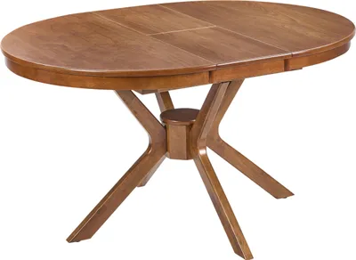 Obrázek produktu pro BELIANI Rozkládací jídelní stůl tmavý dub MDF kaučukové dřevo 110-140 x 110 cm 6místný kulatý retro design obývací pokoj jídelna