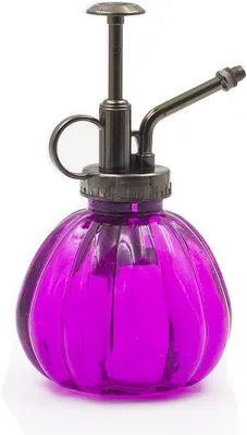 Produktbild von Pflanzensprühflasche im Vintage-Stil aus dekorativem Glas mit Pumpverschluss, kleine Gießkanne