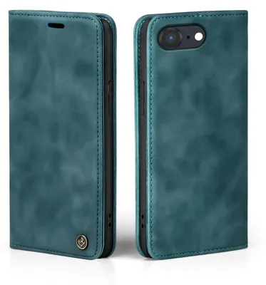 Produktbild von Handy Hülle für Apple iPhone 17e Klapphülle Bookcase Flip Cover Handy Tasche Etui Farbe: Petrol