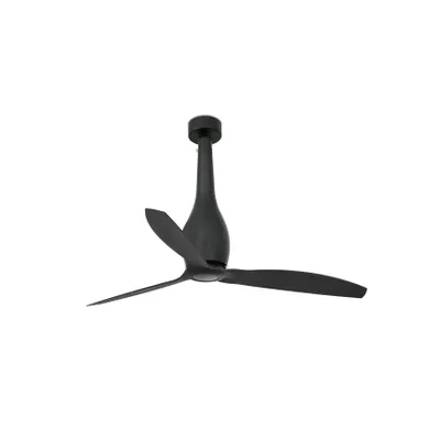 Produktbild von Energiespar Deckenventilator mit Fernbedienung Eterfan Schwarz matt 128 cm