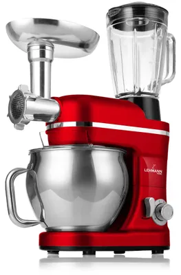 Obrázok produktu pre Kuchynský robot Lehmann Mastic Red, 1300 W, 5-litrová misa s príslušenstvom