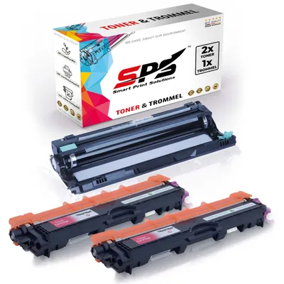 Produktbild von 2X TN247 Toner Magenta + 1x DR243CL Trommel kompatibel für Brother DCP-L3517CDW Brother DR243CL Brother TN247 DCP-L3510 DCP-L3510CDW DCP-L3517 DCP-L3517CDW DCP-L3550 DCP-L3550CDW