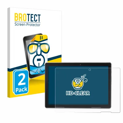 Produktbild von 2x Für MEDION Lifetab P10912 Schutzfolie BROTECT Displayschutz Display Schutz Folie Klar Transparent