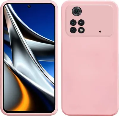 Produktbild von Xiaomi Poco X4 Pro 5G Hülle, Flüssig Silikon Weich Gummi Schutzhülle für Xiaomi Poco X4 Pro 5G Pink