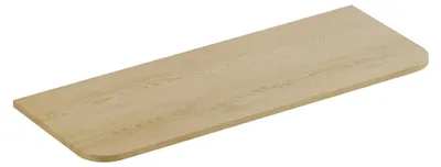 Image de Plan de travail moderne et élégant pour salle de bain, 120 cm, en chêne