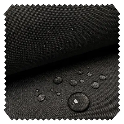 Produktbild von novely® OXFORD 310D SUN Outdoor Stoff Lichtecht (UV 7–8/8) 1 lfm | Wasserabweisender Markisenstoff für Gartenmöbel, Kissen & Außenbereich - Farbe: 03 Schwarz, KI-generiertes Bild