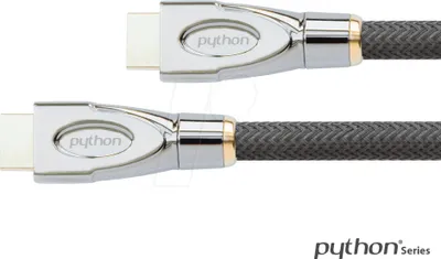 Zdjęcie produktu dla Python HDMI« 2.1 Kabel 8K UHD-2 Nylongeflecht schwarz 2m