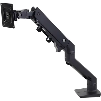 Produktbild von Ergotron HX Series HX Monitorarm mit HD-Gelenk, Tischhalterung (matt-schwarz), Klemme, 19,1 kg, 124,5 cm (49"), 100 x 100 mm, Höhenverstellung, Schwarz