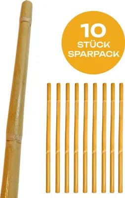 Produktbild von 10er Pack Escrima Stock Rattan ungeschält 65 cm - Stabil mit Aussenschale - Stick Arnis Kali