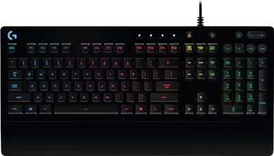 Produktbild von Logitech G G213 Prodigy Gaming Keyboard, Full-size (100%), Verkabelt, USB, QWERTZ, RGB-LED, Schwarz