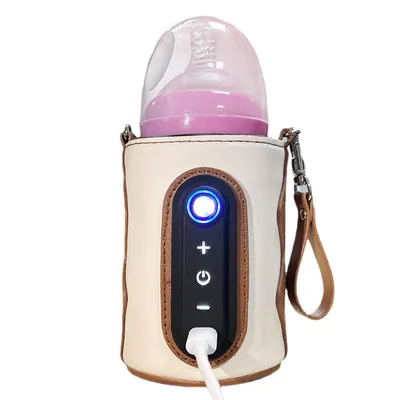 Produktbild von Tragbarer Baby Flaschenwärmer Unterwegs mit 26 Temperaturstufen USB Bottle Warmer ohne Steckdose für Reisen Auto Camping Zuhause