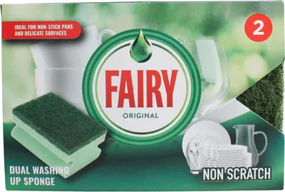 Obrázek produktu pro Houbičky na nádobí Fairy Originals Non Scratch 2 ks.
