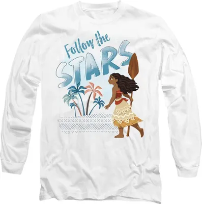 Obrázok produktu pre Moana - Tričko "Follow The Stars" pre mužov/dámy uni TV14706 (L) (White)