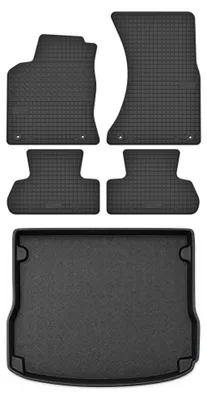Obrázok produktu pre Gumové autokoberce SolidTread + vaňa kufra pre: Audi Q5 I 2008-2017 SUV 5 ks