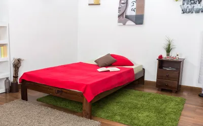 Produktbild von Futonbett Kiefer 120 x 200 cm Nuss