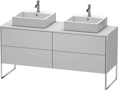Produktbild von Waschtischunterbau XSQUARE 778x1600x548mm f 2 Be No weiß seidenmatt nordic weiß seidenmatt