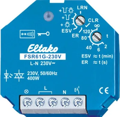 Produktbild von Eltako FSR61G-230V Funk-Schalter 1-Kanal Unterputz Schaltleistung (max.) 400 W Reichweite max