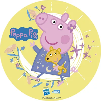 Produktbild von Peppa Pig Wutz  Tortenaufleger 15,5cm Ø Durchmesser  Geburtstag - ohne Zucker!