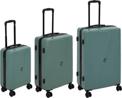 Produktbild von 3er-Set ABS-Koffer mit 8 Rädern grün