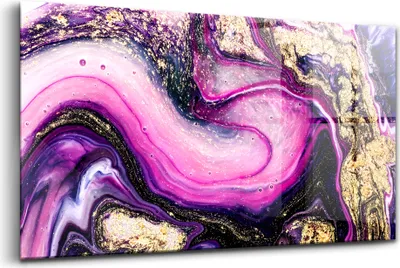 Obrázok produktu pre Obraz z tvrdeného skla - Maľovanie Stien - Temperované Sklo - 120x60 cm - Abstraktný mramor