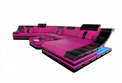 Produktbild von XXL Wohnlandschaft Turino CL-Form in Leder