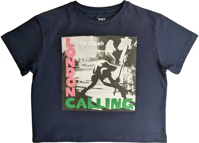 Immagine prodotto di Camicia The Clash donna L blu navy senza pancia London Calling