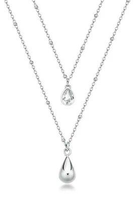 Immagine prodotto di Collana doppia in acciaio Tear Drop Perfect BPC36