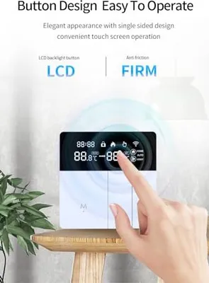 Zdjęcie produktu dla RKHK i8 Inteligentny termostat elektryczny - bezprzewodowe sterowanie wewnętrzne WiFi Lan, zdalne sterowanie programowalnym czasem