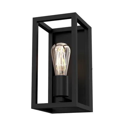 Obrázek produktu pro Rám černé průmyslové nástěnné svítidlo 1xE27 15W Luminex