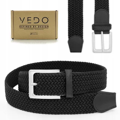 Image de Pako Jeans RUBB Ceinture Tressée Élastique Caoutchouc Noir