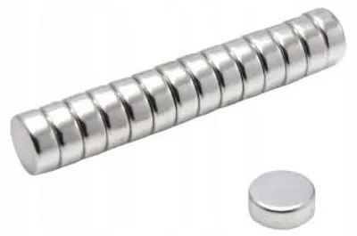 Obrázek produktu pro Neodymový magnet, válcový, MW 10x4 N38, 100 kusů