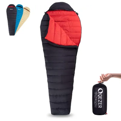 Produktbild von SolidKeus – Ultraleichte Daunenschlafsack für Erwachsene, kompakt und warm