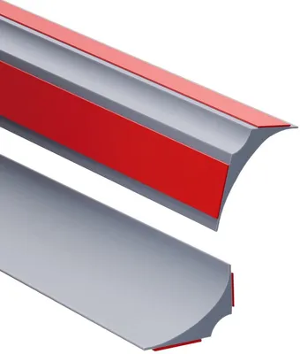 Siliconen Duschschwelle Wassertrennung 15x12mm, Selbstklebende Dichtungsleiste für Badezimmer, Duschwanne und