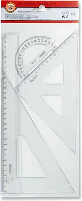 Immagine prodotto di Set geometrico Koh-i-noor grande 3 pezzi trasparente