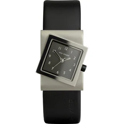 Produktbild von Rolf Cremer Uhr Turn 491819 Lederband, Titan, grau, schwarz