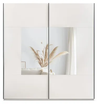 Produktbild von Masseno Schiebetürenschrank DIANA 203/215/65 cm 2-türig mit Spiegel Kaschmir