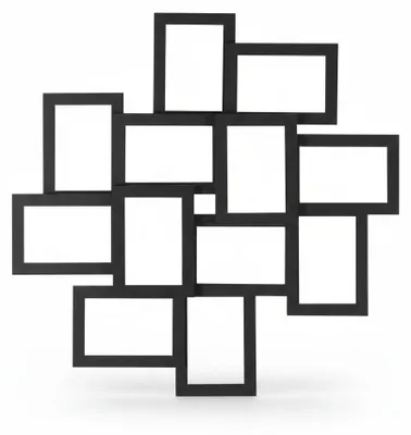 Produktbild von InAndOutdoorMatch - Fotolijstenset - 12 Stück - Schwarz MDF