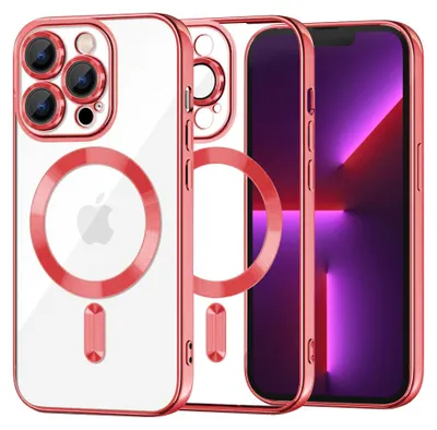 Obrázok produktu pre Techsuit Luxury Crystal MagSafe puzdro pre iPhone 13 Pro – červené (Red)