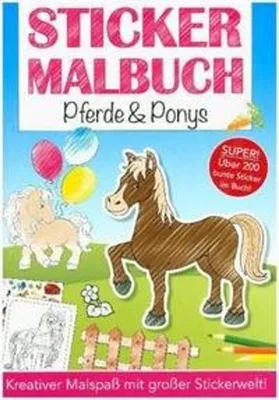 Obrázek produktu pro Stickermalbuch: Pferde & Ponys