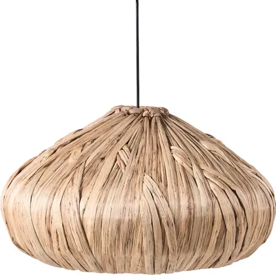 Produktbild von BELIANI Hängelampe Naturfarben Wasserhyazinthe Handgefertigt Rund Boho Stil Pendelleuchte Hängeleuchte Esszimmerlampe Schlafzimmerlampe Wohnzimmerlampe