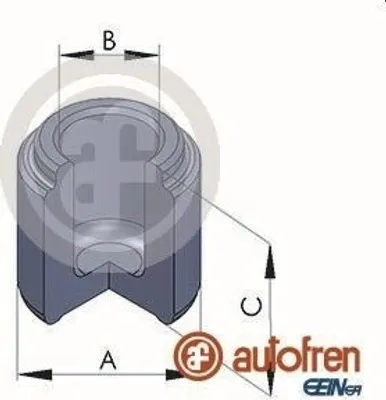 Produktbild von AUTOFREN SEINSA Bremssattel-Kolben für VW Touareg (7LA, 7L6, 7L7) 28mm Stahl