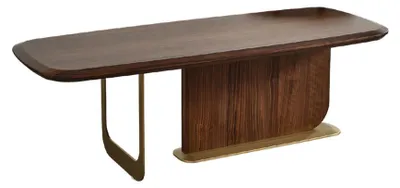 Image de Table basse marron chic Table moderne Table de salon robuste Meubles