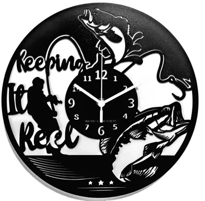 Immagine prodotto di Omgoods - Orologio da parete a forma di pesci - Idea regalo perfetta per gli amanti dei pesci
